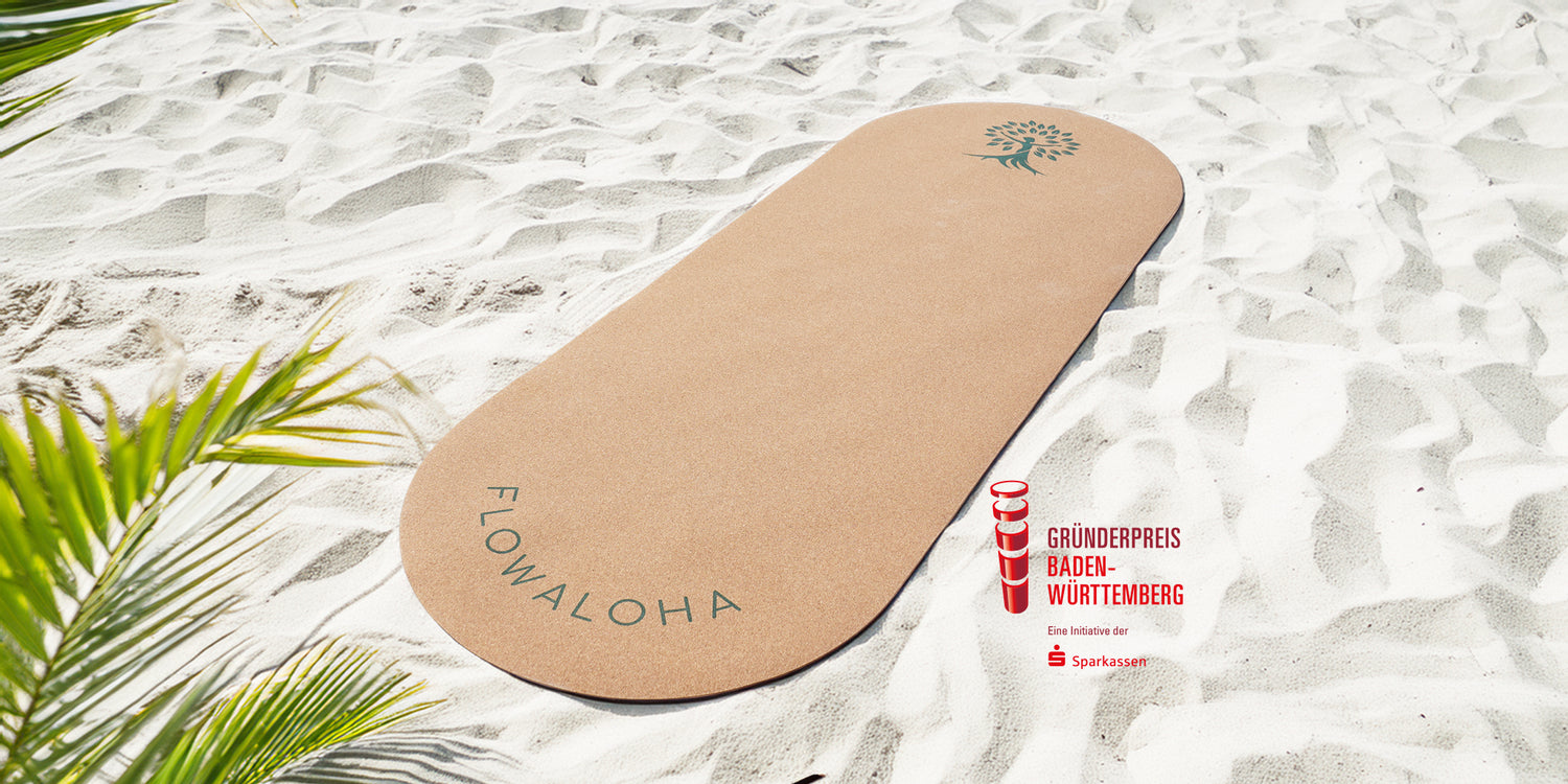Ovale Kork-Yogamatte Kalea - Top 5 im Gründerpreis Baden-Württemberg
