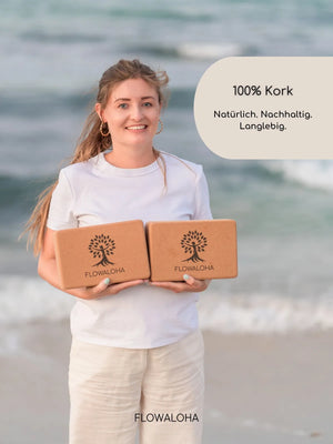 2er Set Kork Yogablock Nalani | Rutschfest & Nachhaltig