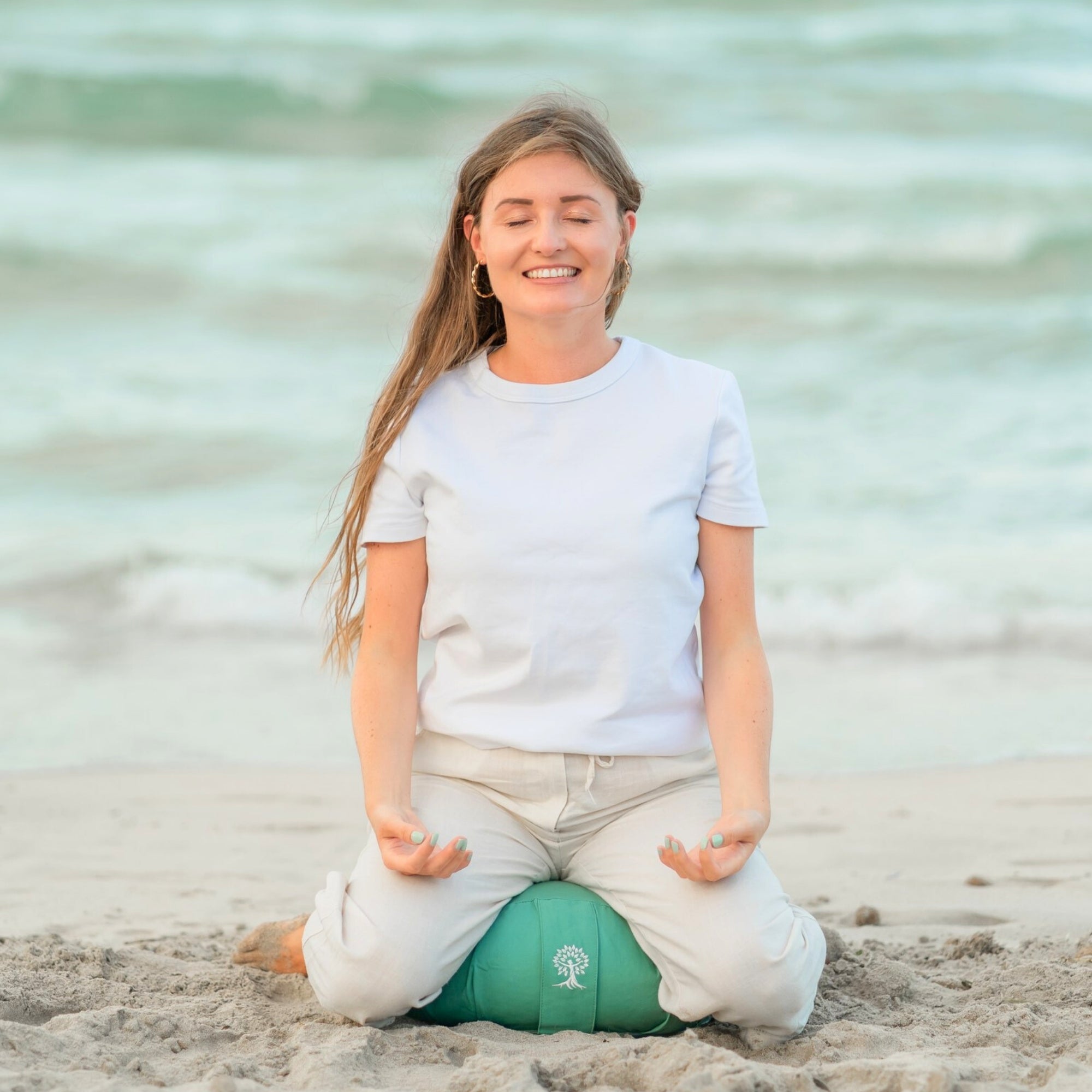 Meditationskissen Mahalo aus 100% Baumwolle