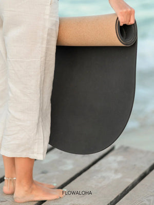 Beste ovale Kork Yogamatte Kalea