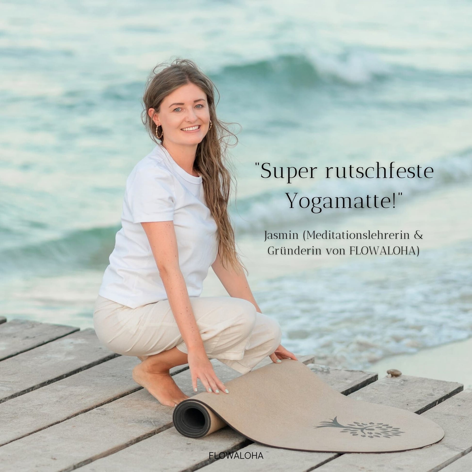 Ovale Kork Yogamatte Kalea - Beste Yogamatte 2025 - Nachhaltig & Rutschfest