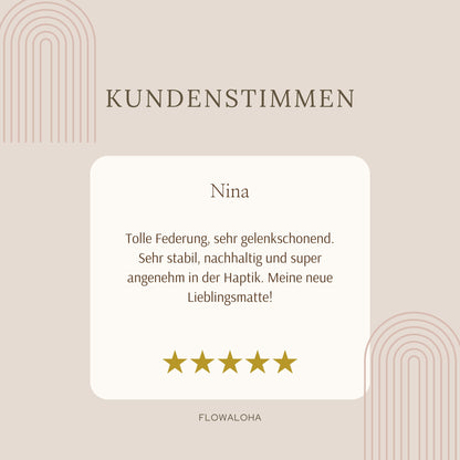 Ovale Kork Yogamatte Kalea - Beste Yogamatte 2025 - Nachhaltig & Rutschfest