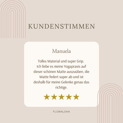 Ovale Kork Yogamatte Kalea - Beste Yogamatte 2025 - Nachhaltig & Rutschfest